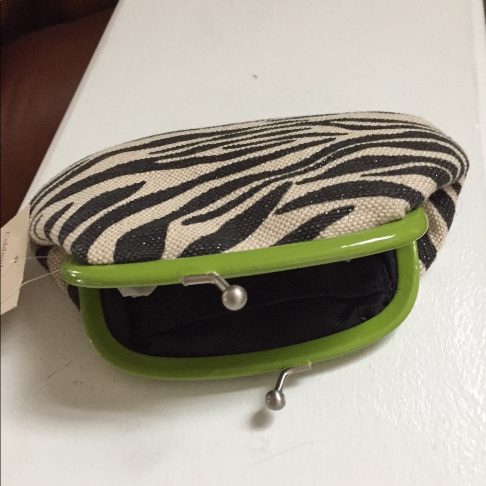 Coin purse in zebra print